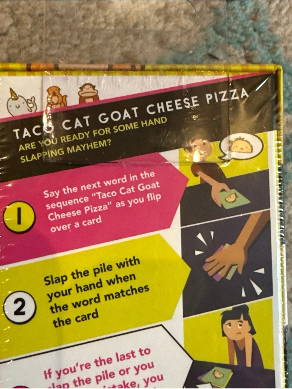 Cat Goat Cheese Pizza Card Game - Bright Multi